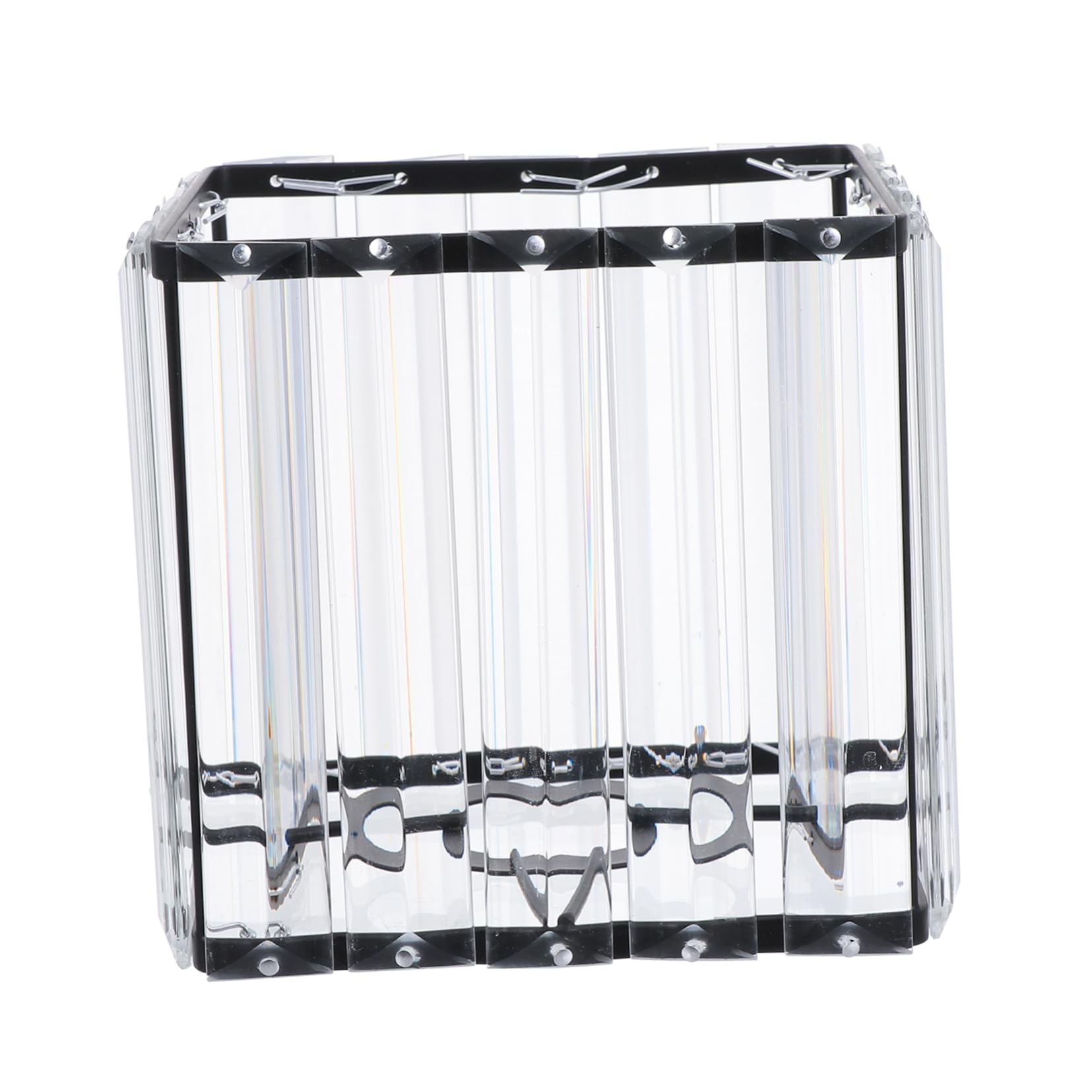 Levemolo Large Ceiling Lampshade Wrought Iron Crystal Lamp Cover Farmhouse Style Light Shade European Design for Wall Floor Ceiling Lamps