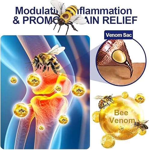 Miniatura 3 de 2 unidades de crema para articulaciones y huesos de veneno de abeja, crema de alivio de articulaciones de veneno de abeja, cuidado de las