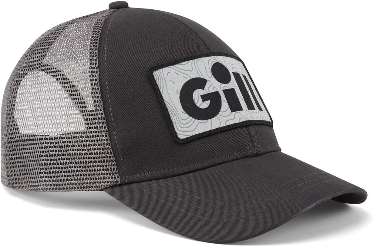 Gill Logo Fishing Hat Outdoor Sun Quick Drying 50+ UV Sun Protection Adjustable Trucker Cap