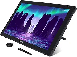Tablet de desenho HUION KAMVAS 22 com tela 120% sRGB PW517 suporte ajustável, Stylus sem bateria, tela de 21,5 para Windows, PC, Mac, Android