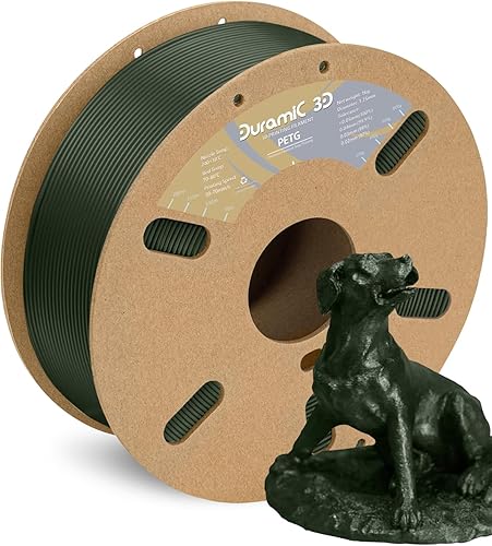 Miniatura 7 de DURAMIC 3D PETG - Filamento de 1116pulgadas, blanco, filamento de impresión 3D, carrete de 2.2lbs, filamento blanco de 1116pulgadas, precisión