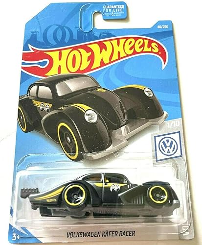 DieCast Hotwheels Volkswagen Kafer Racer 46/250 (negro y amarillo)
