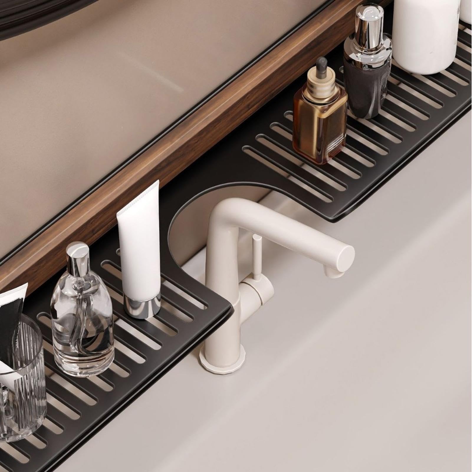 Estante De Baño Sobre El Lavabo Organizador ahorrador de esponjas para