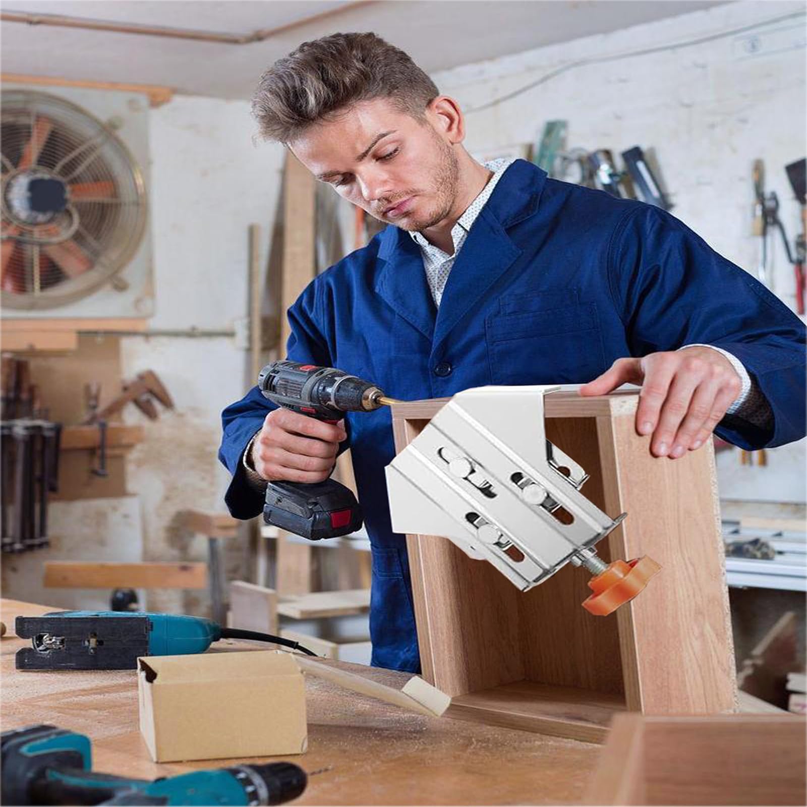 Morsetto Angolare 90 Gradi in Acciaio - Tenditori ad Angolo Regolabile da 4 Pezzi con Pino Swing, Manico Singolo,Morsetti Angolari per Lavori di Legno,Ingegneria, Cornice per Foto