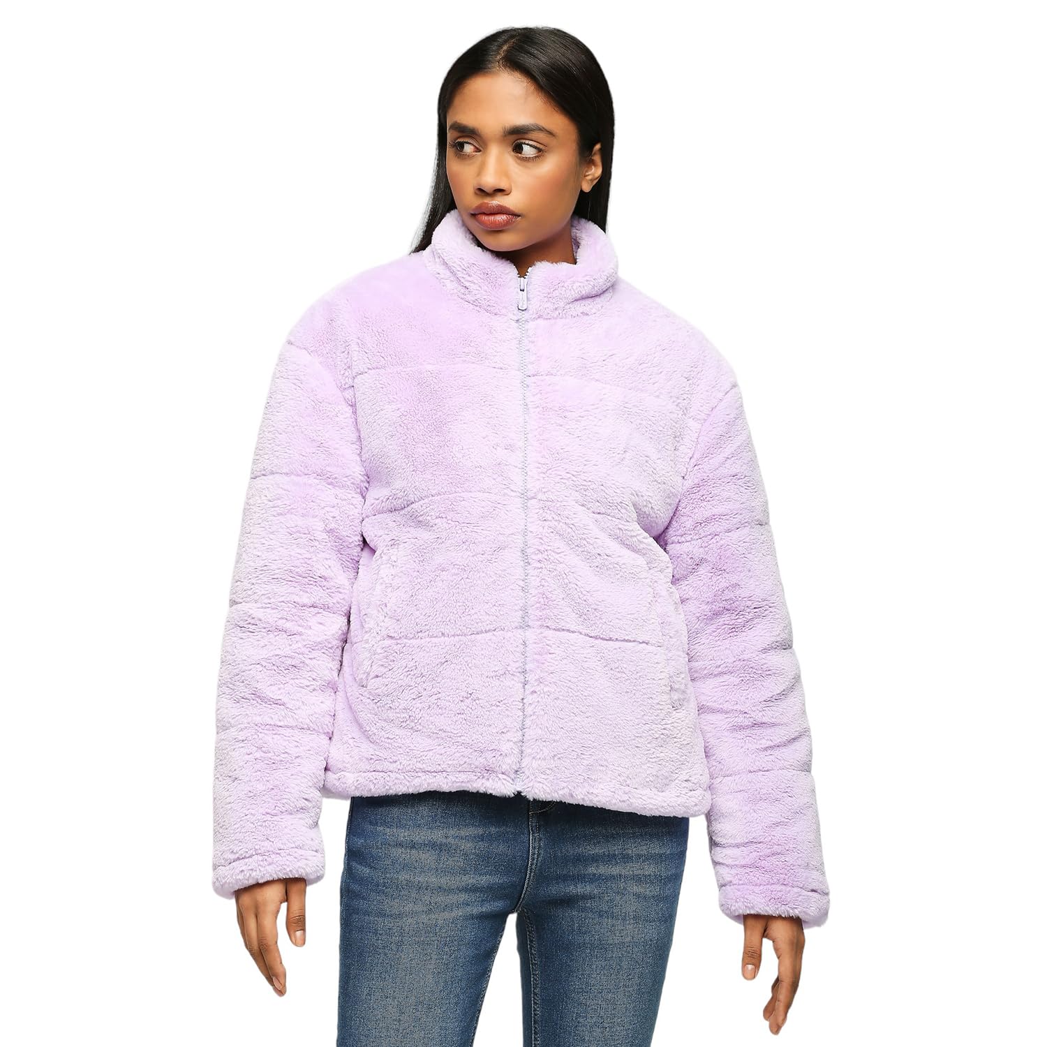 Womens Polyester Standard Length Jacket-image-46