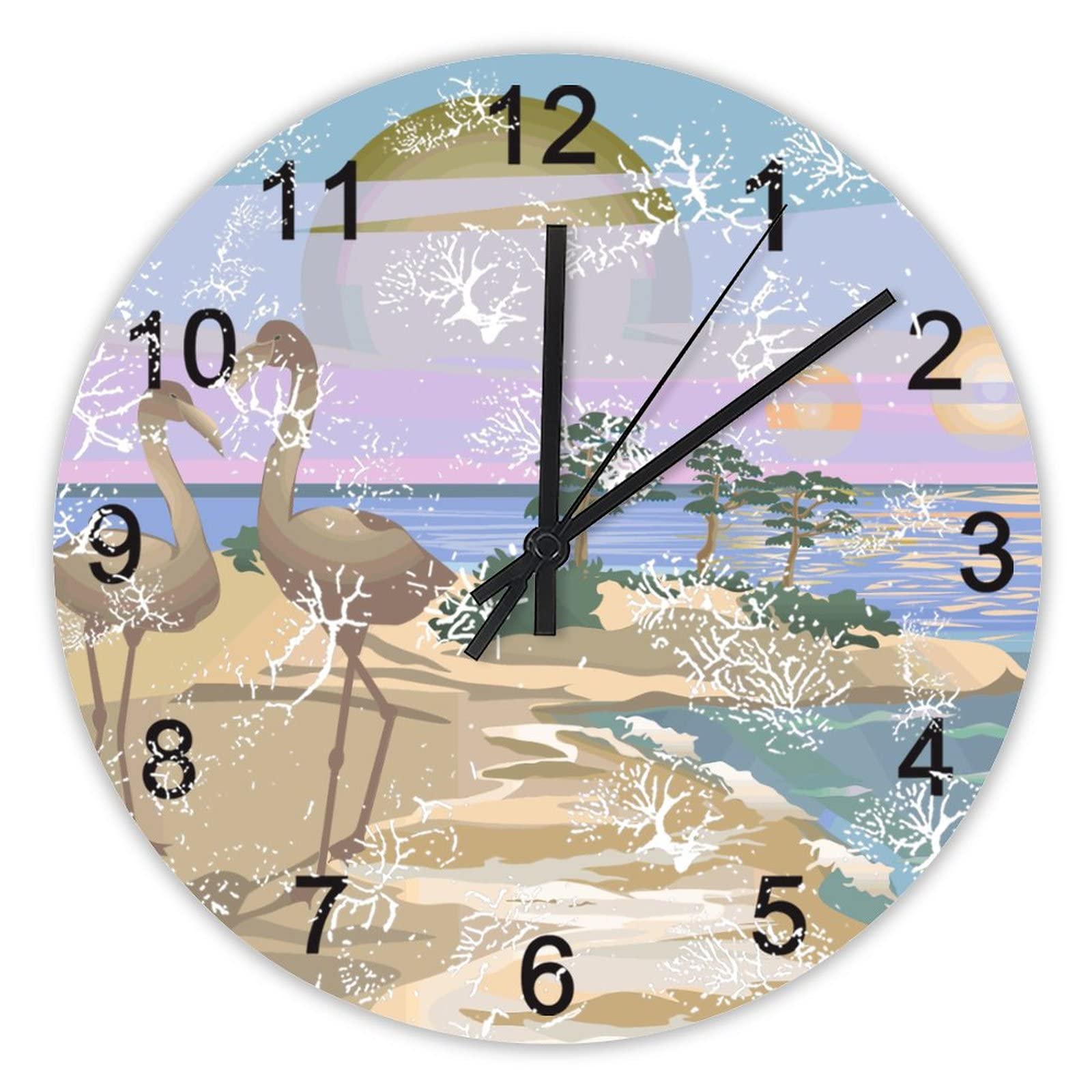 Horloge murale silencieuse Marx à la plage de 40 cm pour cuisine et bureau