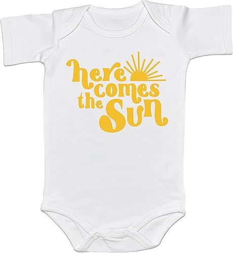 Miniatura 5 de First Trip Around The Sun Toddler Shirt Retro One Year Old Shirt First Birthday Boho Onesie Unisex Baby Toddler Tee (0-6 Months, Here Comes The