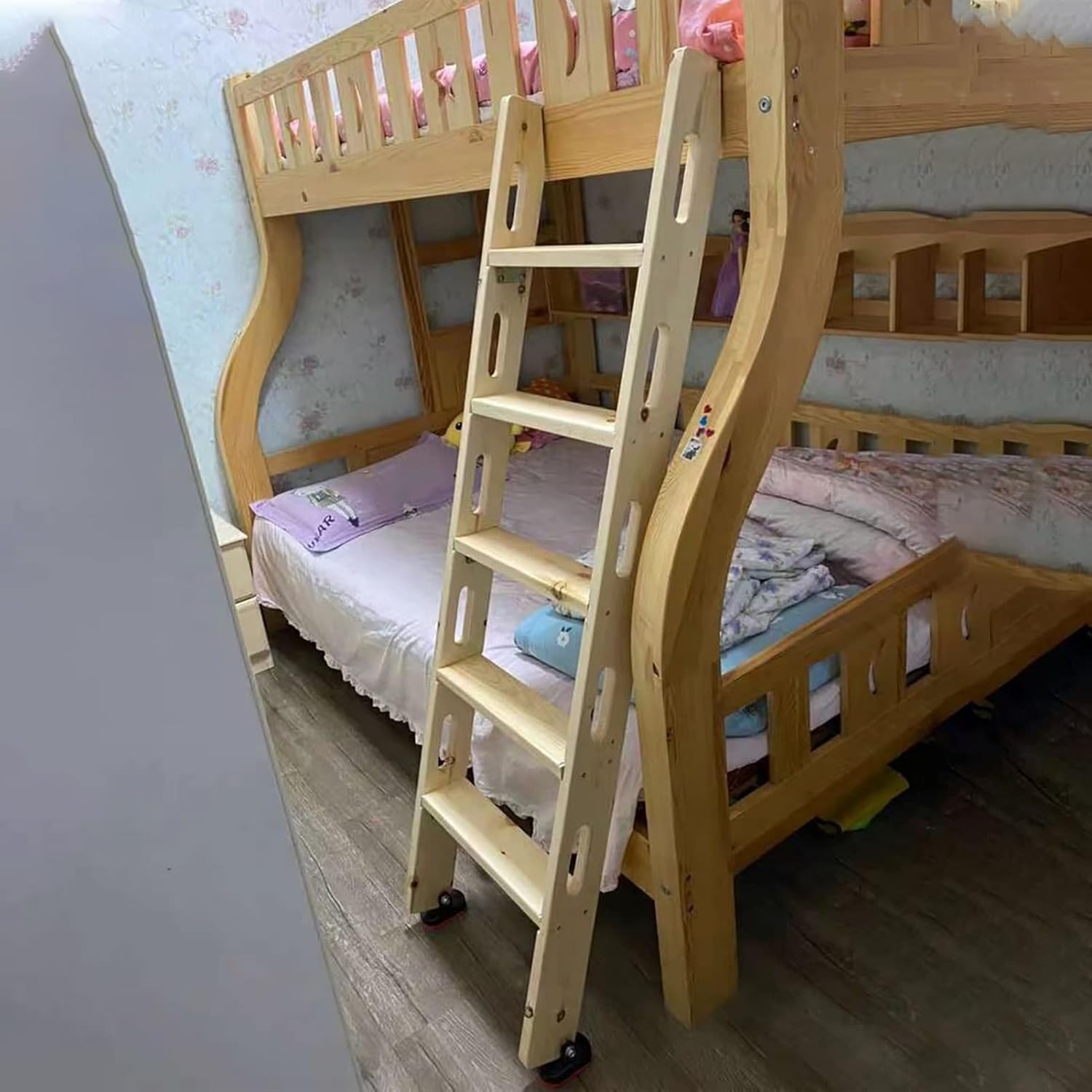 Bunk Bed Ladder 3/4/5 Step Wooden Bunk Bed Ladders, Dorm