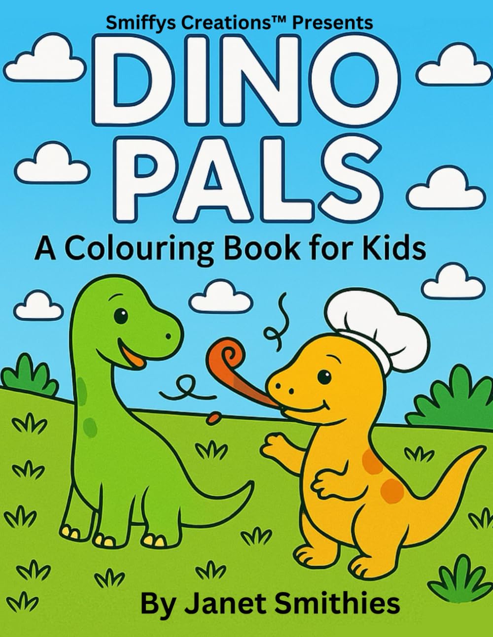 Dino Pals: A Colouring Book for Kids