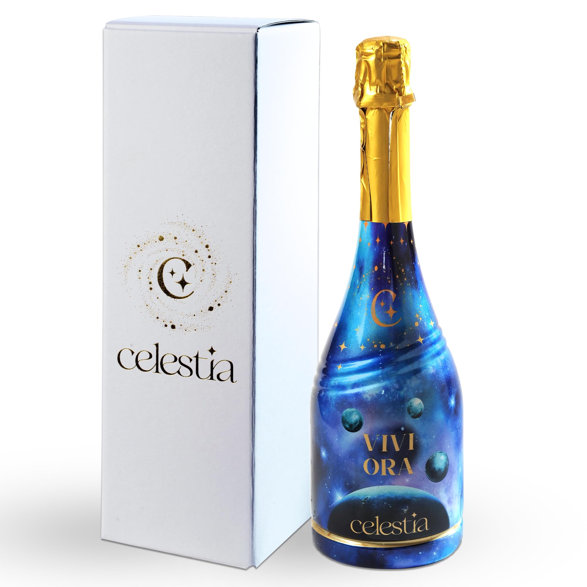 VIVI ORA Vino Spumante Extra Dry 0,75L – Metodo Charmat | Unica per originalità pensiero e lavorazione | 11,5% vol | Ideale per Brindisi, Lauree, Battesimi | Servizio 4–6°C