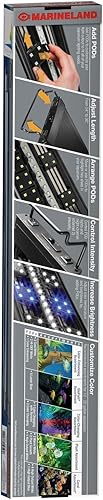 Miniatura 2 de Marineland Luz LED avanzada totalmente ajustable para acuarios de 20 galones, iluminación personalizable