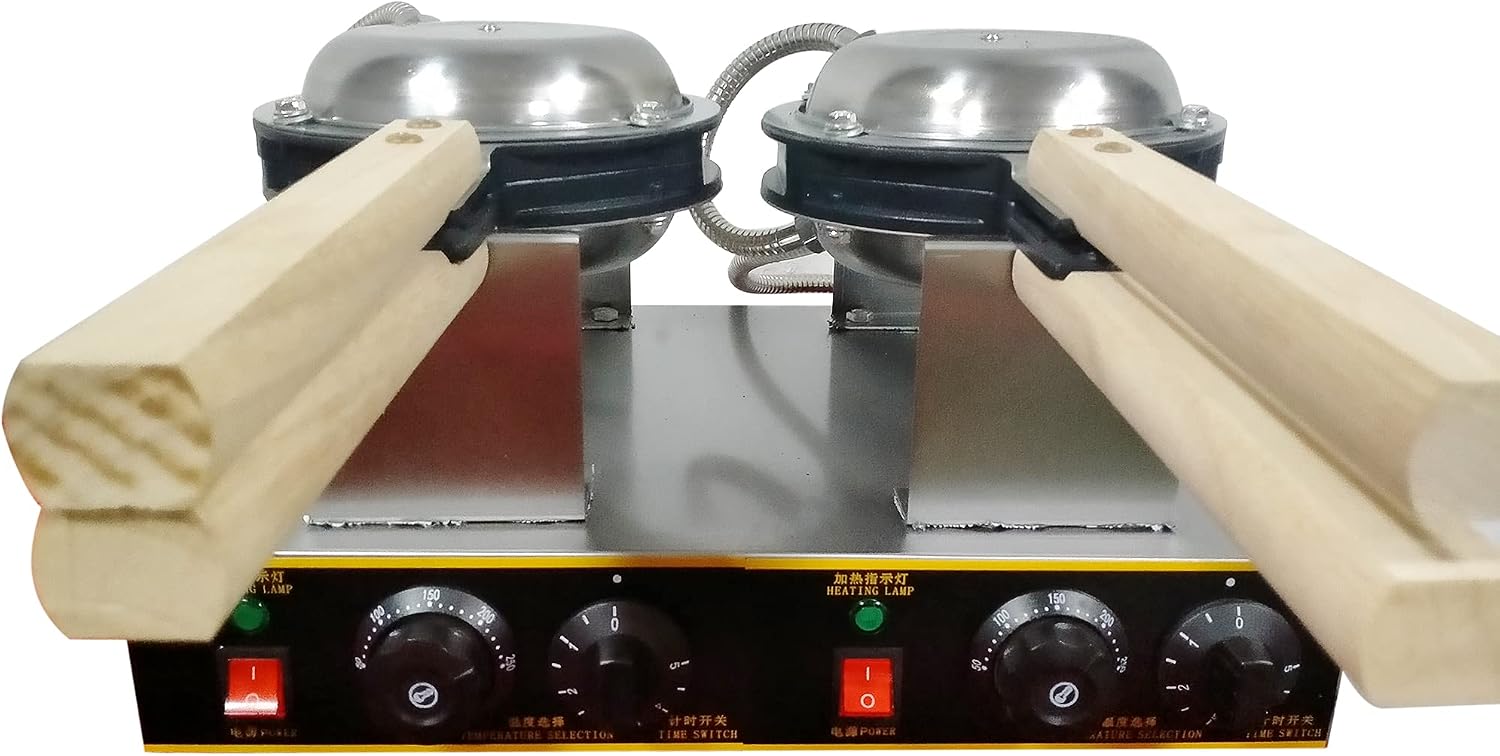 Bubble Waffle Maker,Commercial Waffle Maker,Electric Egg Cake Machine,Nonstick Electric Waffle Maker Machine,60PCS Electric Egg Cake Machine,Temperature 50-250℃,
