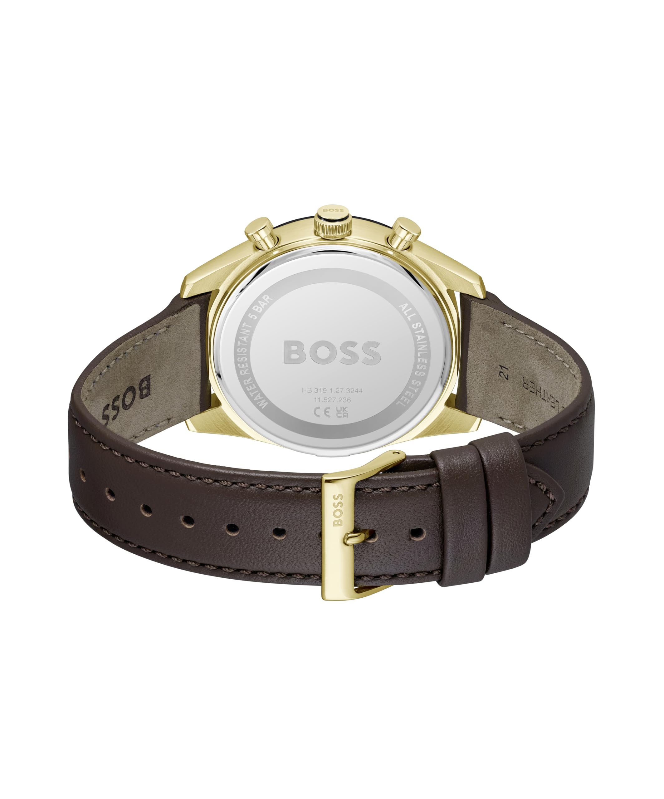 BOSS Multi Zifferblatt Quarz Uhr für Herren Kollektion TOURMASTER - Erhältlich aus Edelstahl oder Lederarmband
