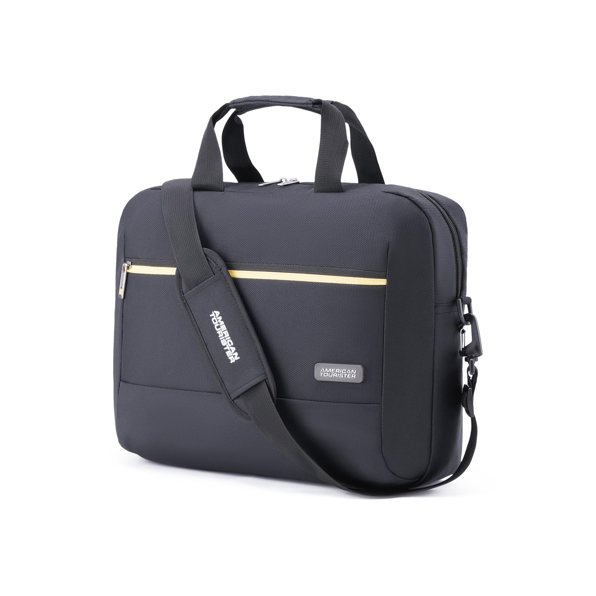 American Tourister Trend Biz | 15 Ltrs | 1 Compartment | Detachable & Adjustable Strap | Small Briefcase | 1 Year International Warranty | Black-picture-47