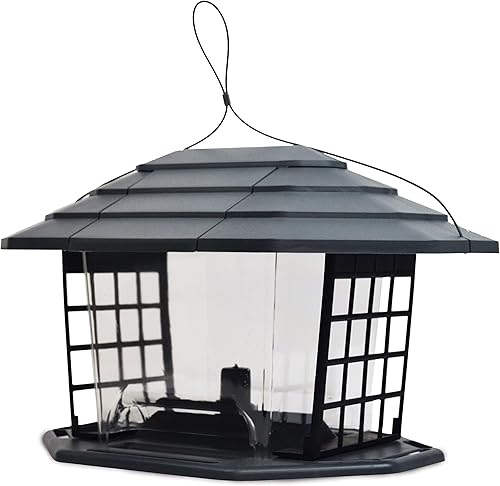 Pennington Earth Smart EcoBistro - Comedero para pájaros, color gris, 5 libras