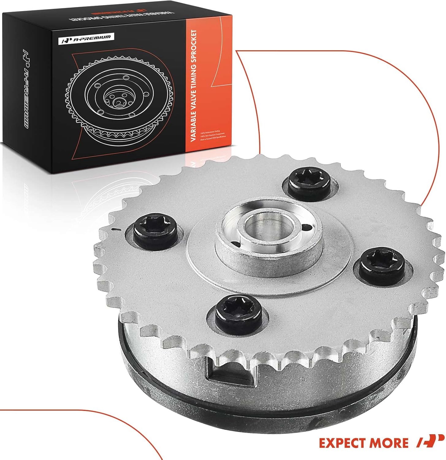 A-Premium Exhaust Engine Variable Valve Timing VVT Sprocket Camshaft Phaser Compatible with BMW 128I 2008-2013 325I 525I 740I X1 X3 X5 Z4 M2 M3 L6 3.0L, Replace# 11367522290, 11367583208