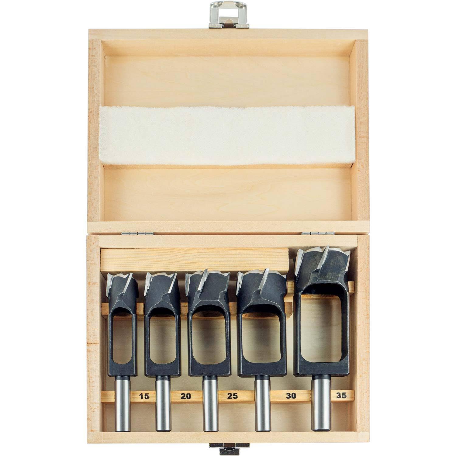 ENT 09152 Juego de 5 cortadores de espigas WS - Ø 15-20-25-30-35 mm - ideal para hacer pasadores y espigas de madera