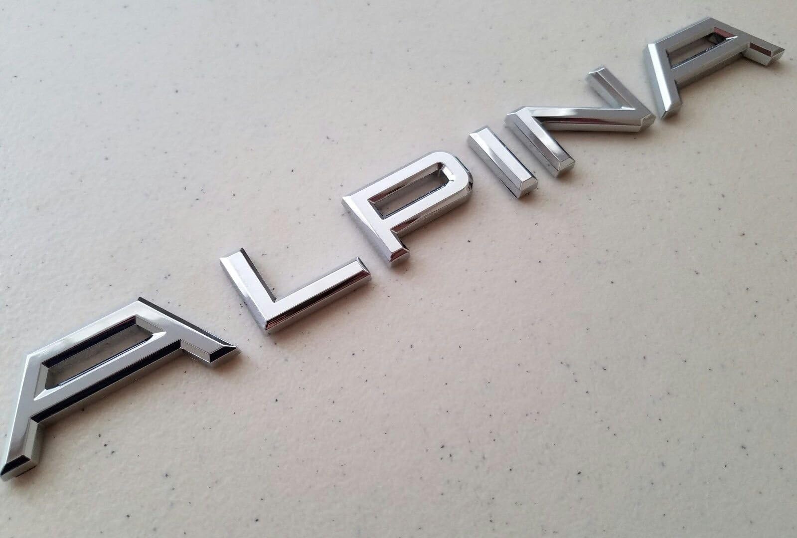 ALPINA TRUNK BADGE EMBLEM IN CHROME REAR BACK FOR BMW