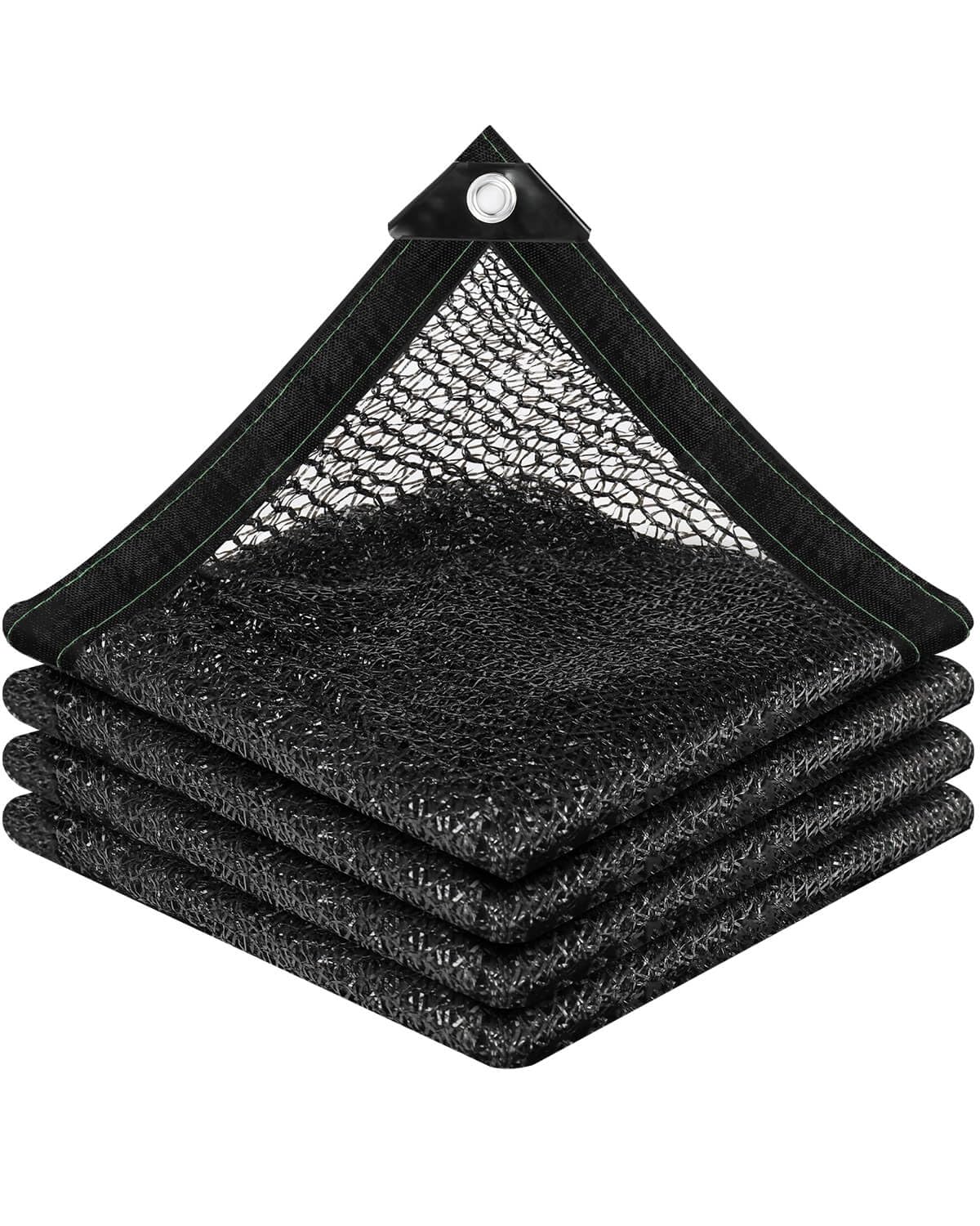 30% Sunblock Shade Cloth Net Black Resistant - 20x20 Ft Garden Shade Mesh for Plant Cover, Greenhouse, Chicken Coop, Kennels, Tomatoes Plants