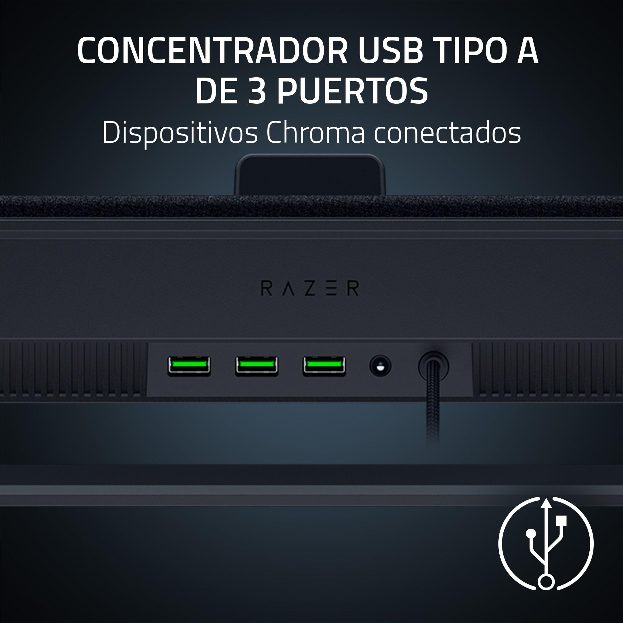 Razer Laptop Cooling Pad - Soporte de refrigeración Inteligente para portátiles de 14" a 18" Pulgadas - Cámara de presión hermética (Curvas de Ventilador Personalizadas, concentrador USB-A) Negro