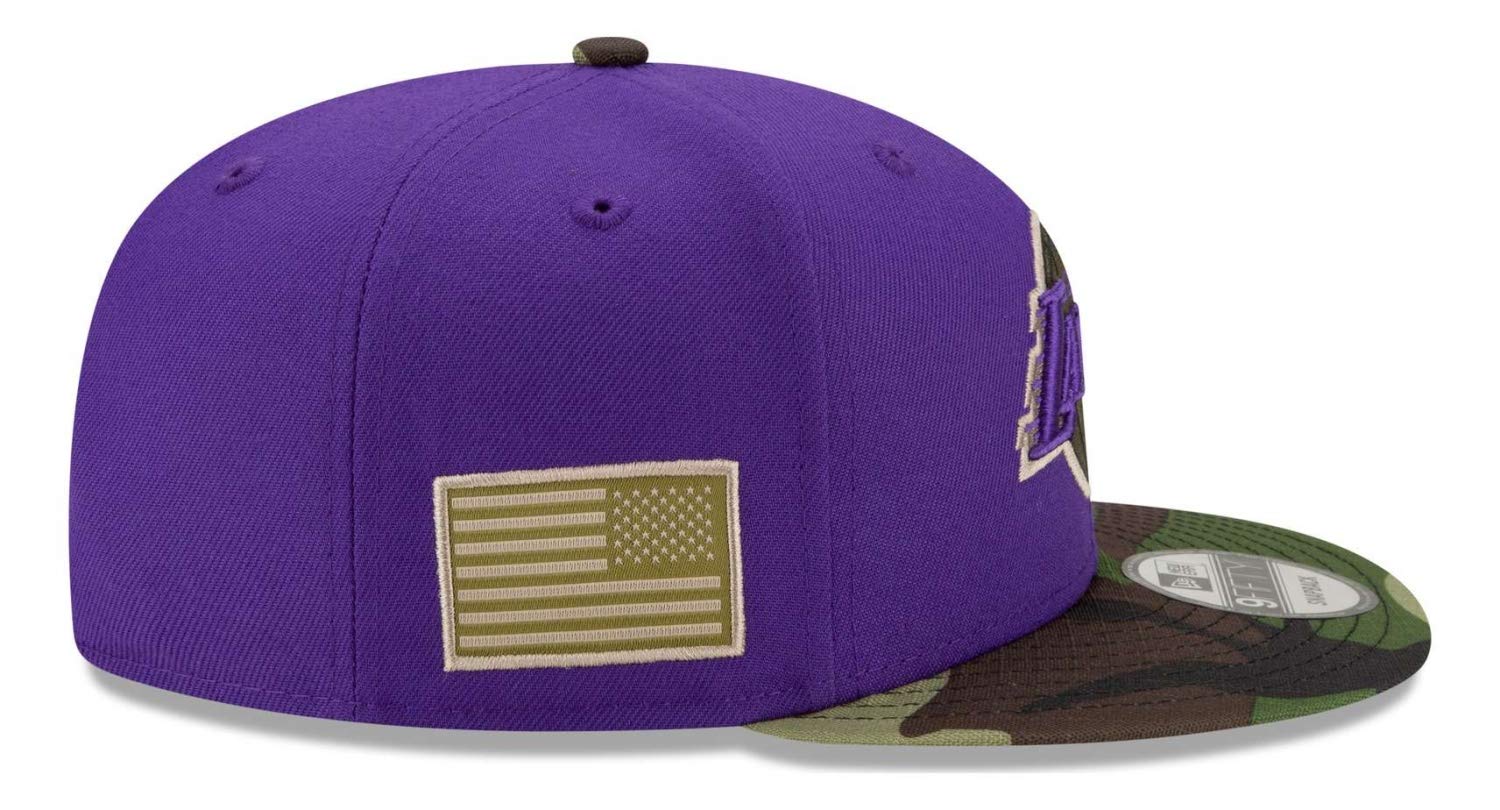 New Era, Cappellino con visiera NBA Los Angeles Lakers All Star Game Camo 9Fifty, viola