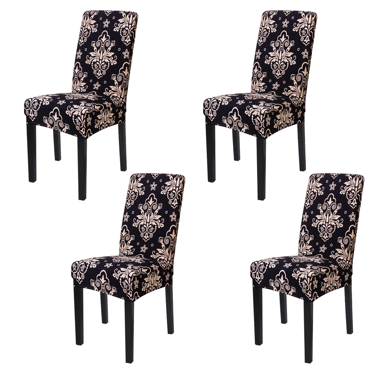 Fundas para Sillas Comedor Elásticas Pack 4 Unidades Protectoras de Asiento para Hogar