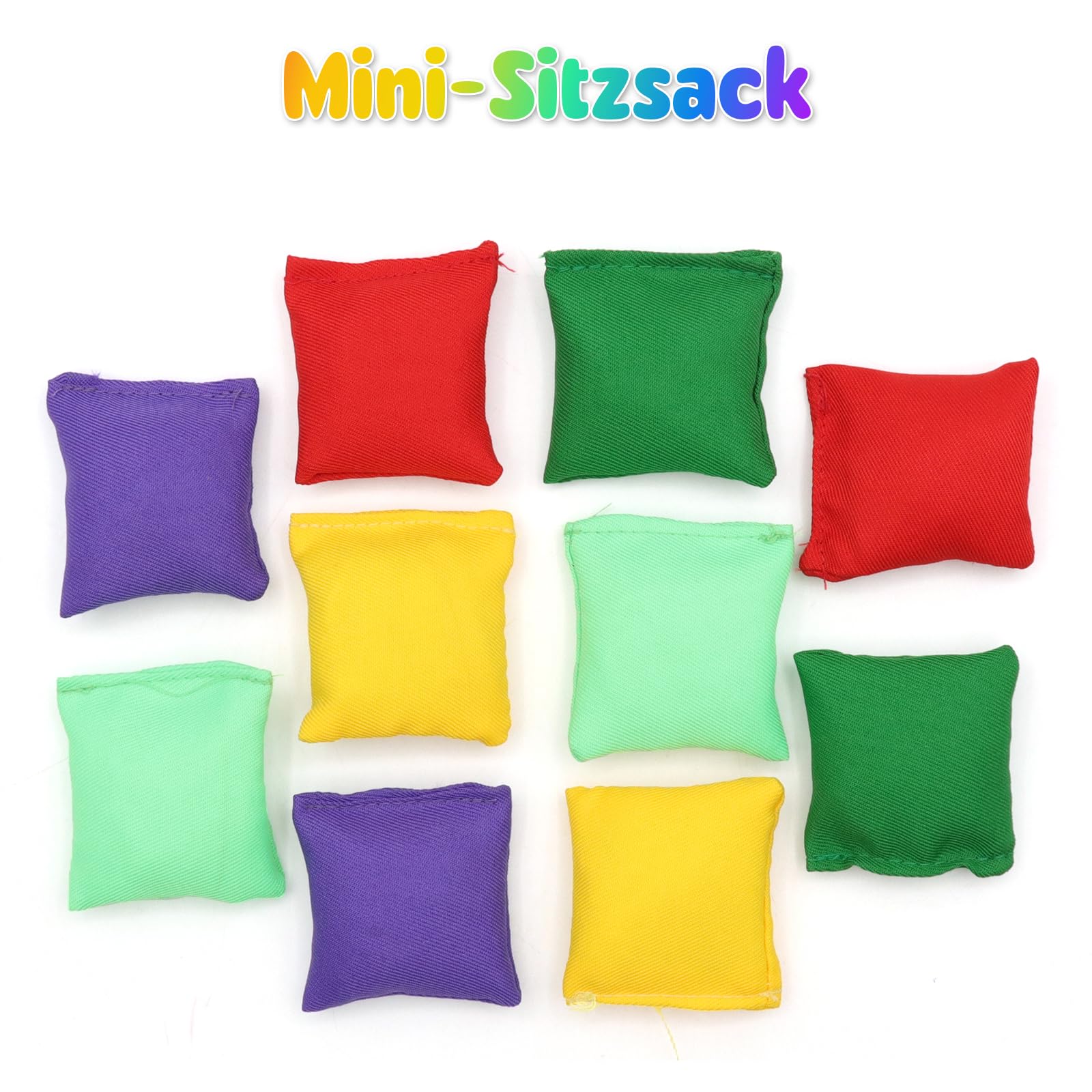 VEGCOO Lot De 20 Sacs De Lancer En Tissu De Laine Pour Enfants