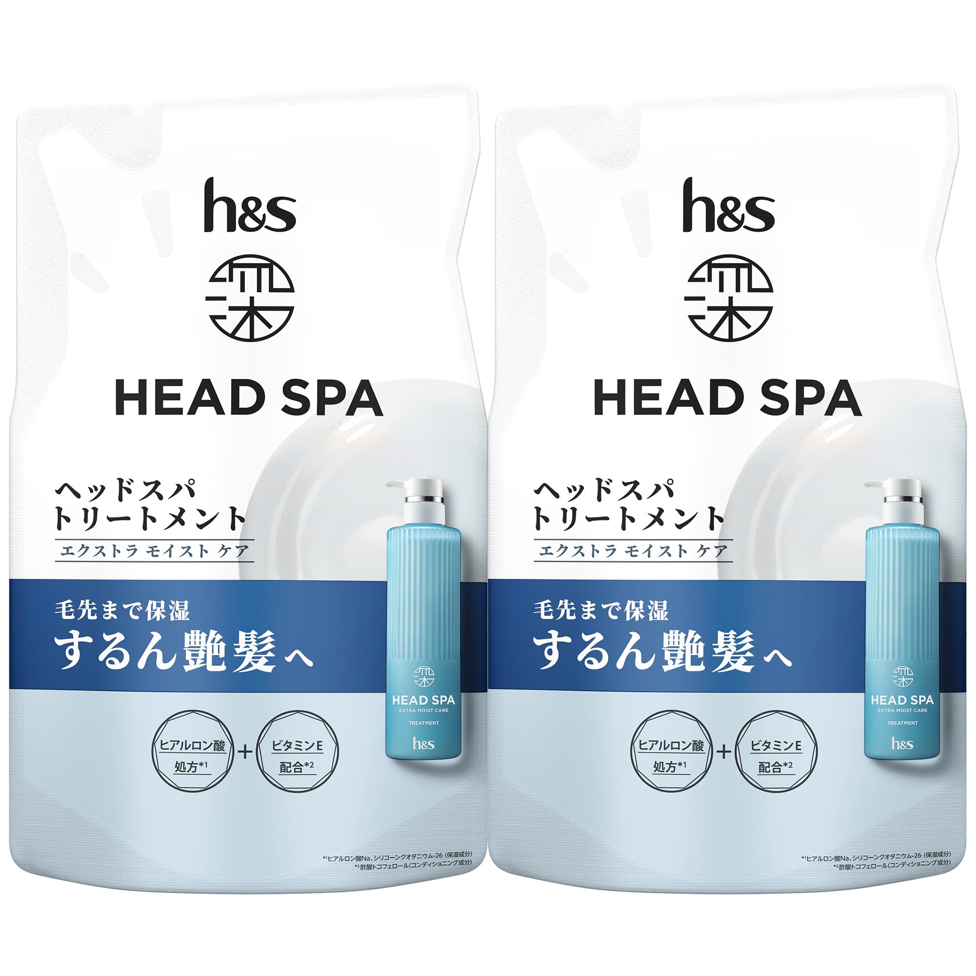 h&s 深ヘッドスパ エクストラ モイスト ケア トリートメント 詰め替え 350g×2個 エイチアンドエス