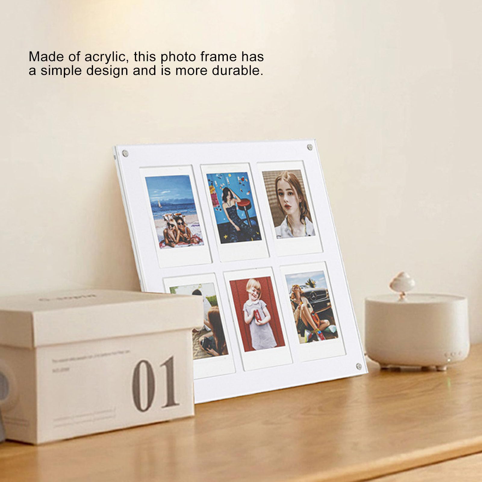 XG_写真立て LEDボックスフォトフレーム フォトフレーム シンプル ライト付写真立て