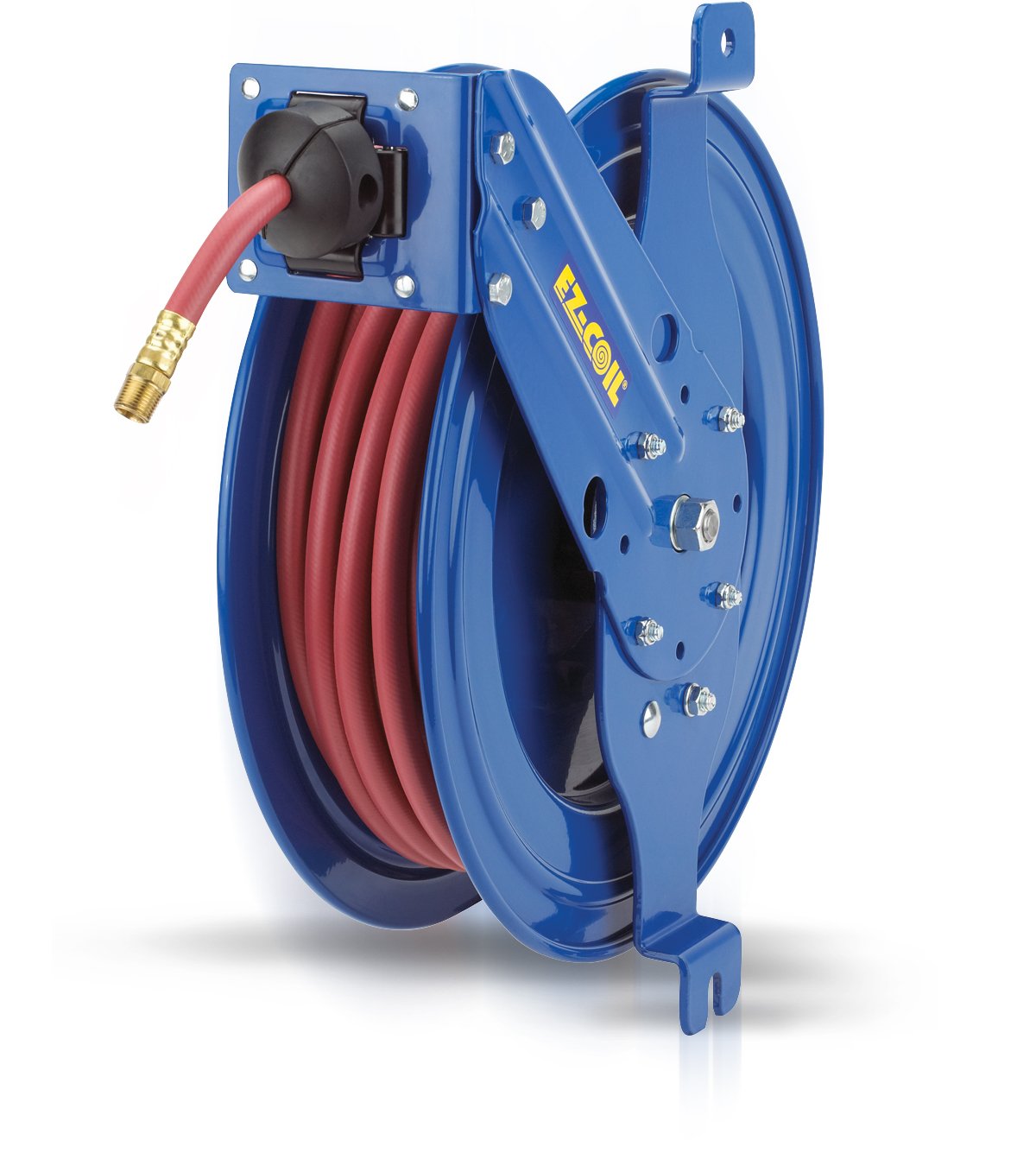 Coxreels EZ-SG13-L125 Side mount reel with guide arm, EZ-Coil safety system equipped, 1/4"x25' 300PSI Air/Water, general industrial applications
