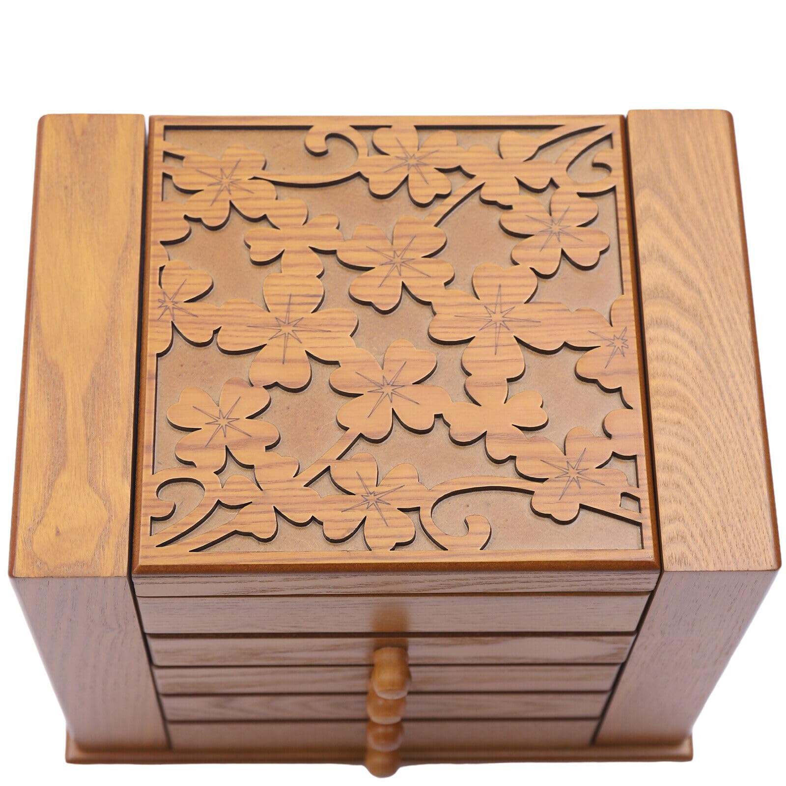 5 capas Gro Schmuckkoffer Schmuckk stchen Schmuckkasten Schmuckaufbewahrung Schmuckbox, idea de regalo, para guardar relojes, gafas, joyas, gemelos