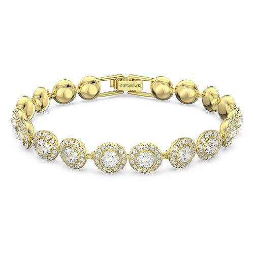 Swarovski Una Angelic Crystal Tennis Bracelet Collection - Gold Tone