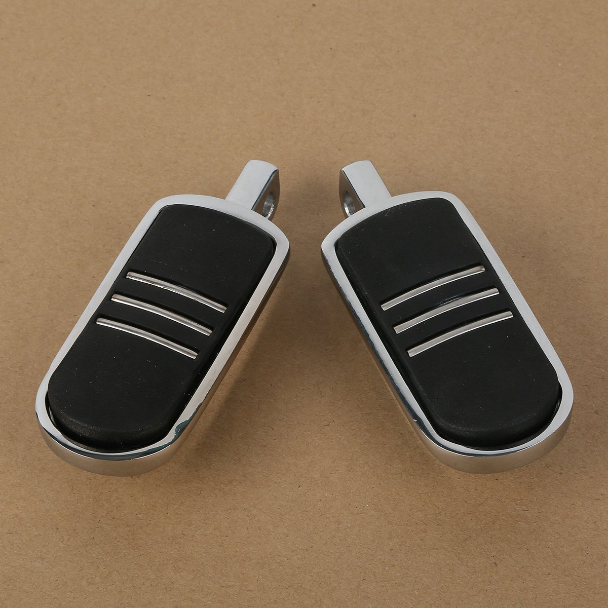 2PCS Chrome Foot Pegs Rests Male Mount For Harley Heritage Softail Classic FLSTC - View #7