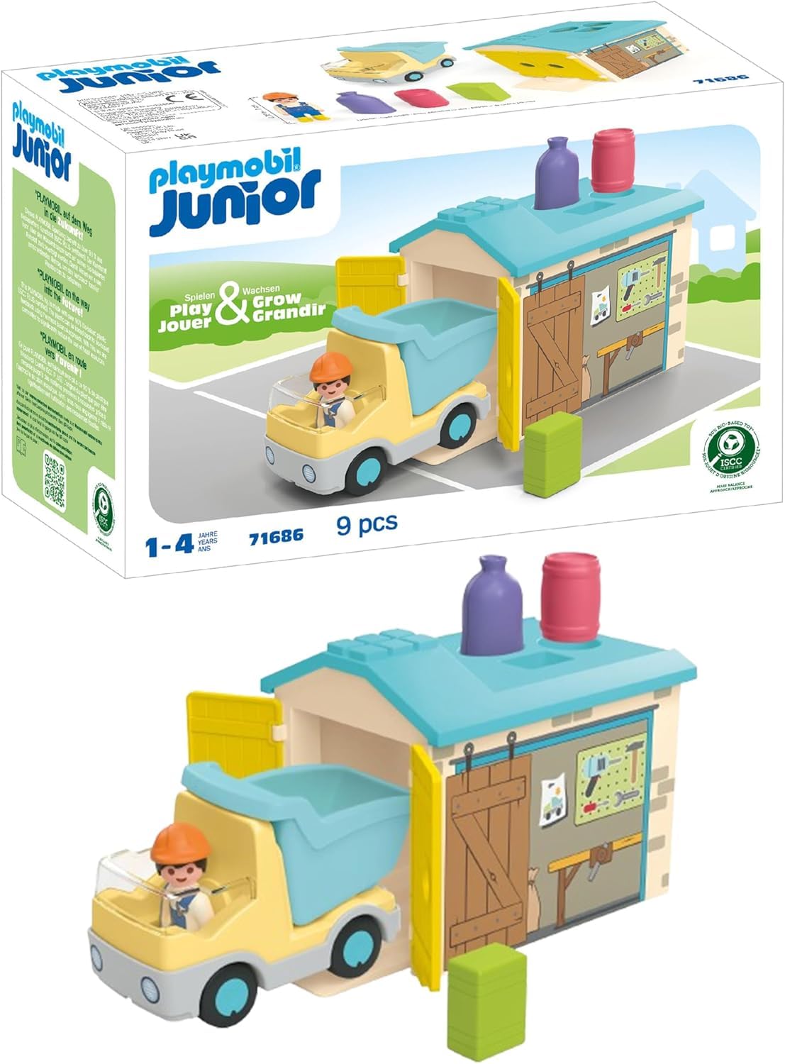 PLAYMOBIL LKW mit Sortiergarage