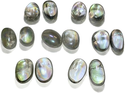 Miniatura 4 de 2 muestras de piedras preciosas de cristal curativo natural de cuarzo arco iris, tamaño mediano, raro, pulidas y pulidas, de Brasil, Cristal