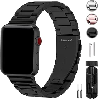 Fullmosa Compatible Apple Watch Band 38mm 40mm 42mm 44mm, Stainless Steel Metal For iWatch bands