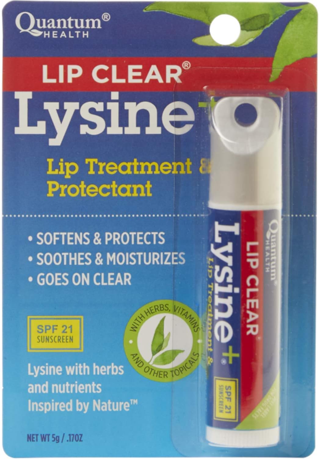 Quantum Lip Clear Lysine+ Coldstick, .17 Ounces each (Value Pack of 8)