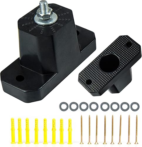 Paquete de 4 almohadillas de choque para aire acondicionado, aislador de vibraciones de goma, soporte de montaje para unidades al aire libre, mini