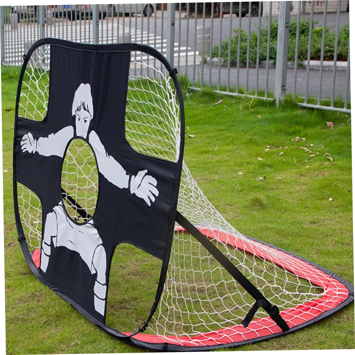 Portable Soccer Goal Set for Boys and Girls Folding Football Goal Frame Outdoor Sports Equipment for Boys and Girls Easy to Assemble Soccer Net for Backyard Play