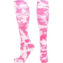 Tie Dye Multisport Tube Socks Soccer Softball Volleyball for Girls Boys Women and Men Youth and Adult