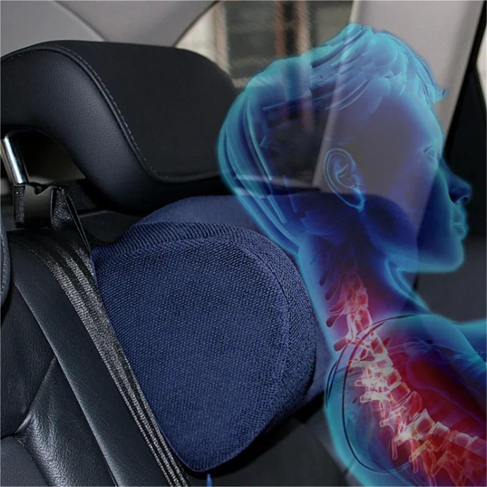 Cuscino Poggiatesta Auto Cuscino per il collo del sedile di sicurezza del poggiatesta del seggiolino auto in memory foam per poggiatesta 'auto(A)