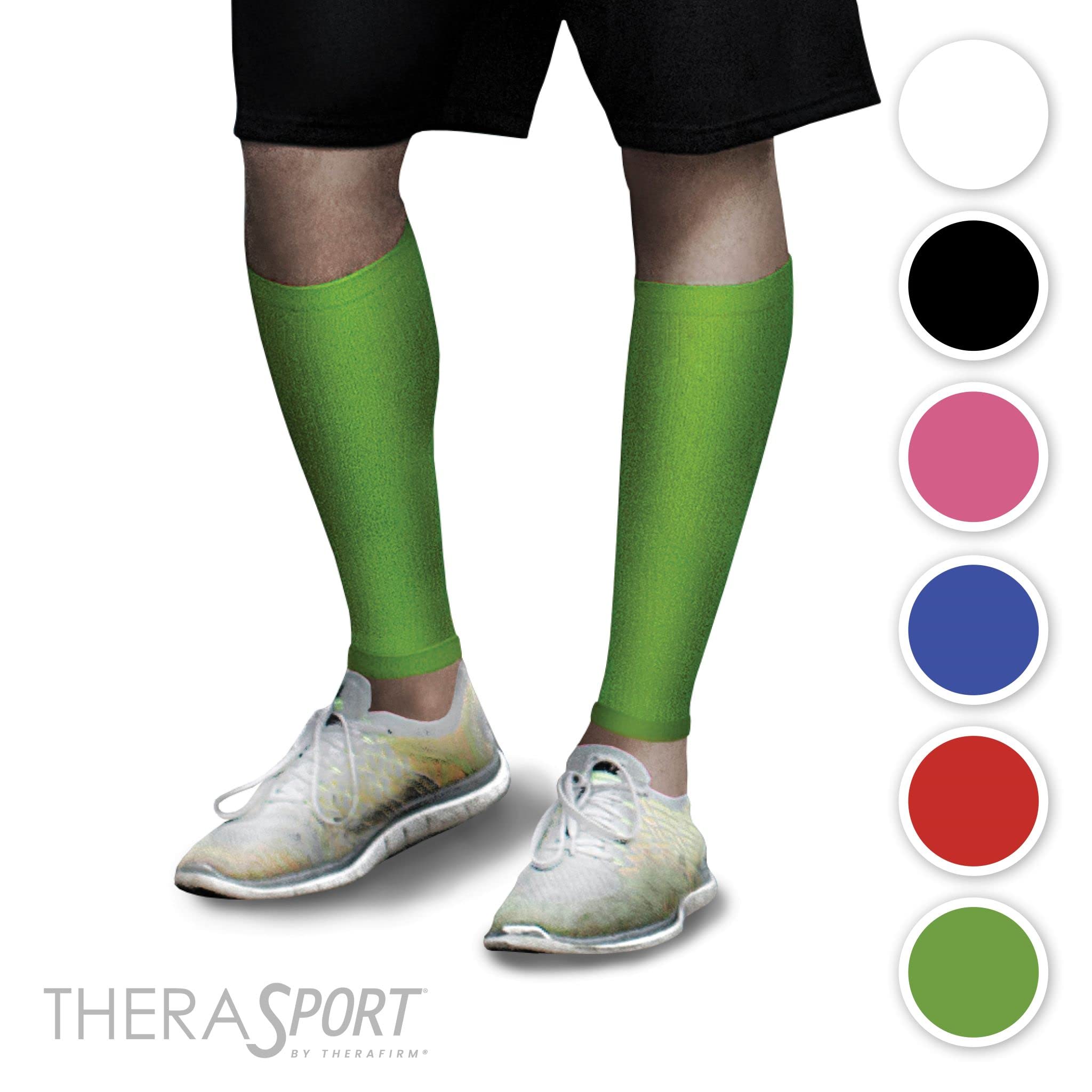 THERASPORT Bein-Ärmel für leichte Kompression, 15-20 mmHg, Unisex-Erwachsene, weiß, X-Large