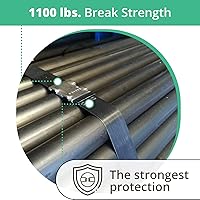 Vista 5 de IDL Packaging Ultimate Kit de flejado de acero de 1/2 pulgada x 200 pies, resistencia a la rotura de 1100 libras - Herramienta de combinación 3