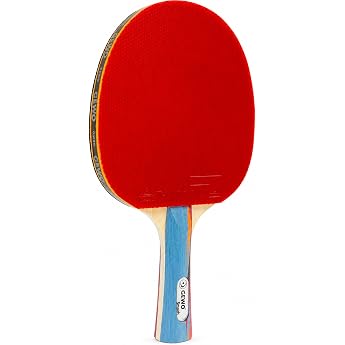 GEWO SMASH Table Tennis Bat - ITTF Approved All-Round Racket for Children Competition Complete Bat with Controlled Thunderball 2 Coating and High Rotation Properties Concave 2.0 mm Sponge