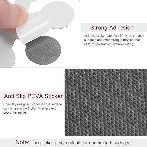 Miniatura 4 de HARFINGTON 20 calcomanías antideslizantes para bañera, ducha, suelo de 3.15 pulgadas, cinta adhesiva antideslizante estilo copo de nieve para baño,