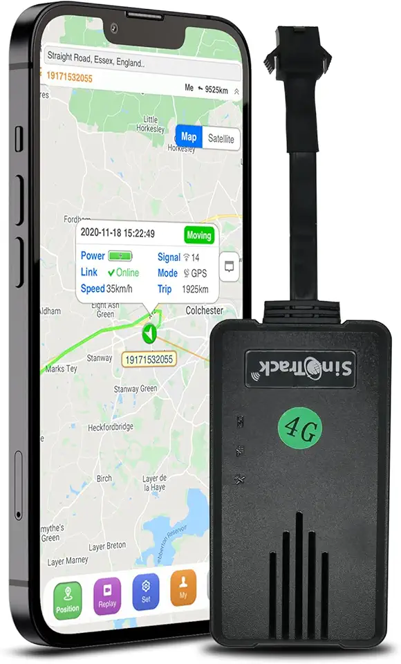 SinoTrack Rastreador Gps 4G para Veículos, St-906L-Sa, Localizador de Alarme Anti-Perda Em Tempo Real com Relé de Corte do Motor, Dispositivo de Rastreamento Gps para Carro, Motocicleta, Caminhão