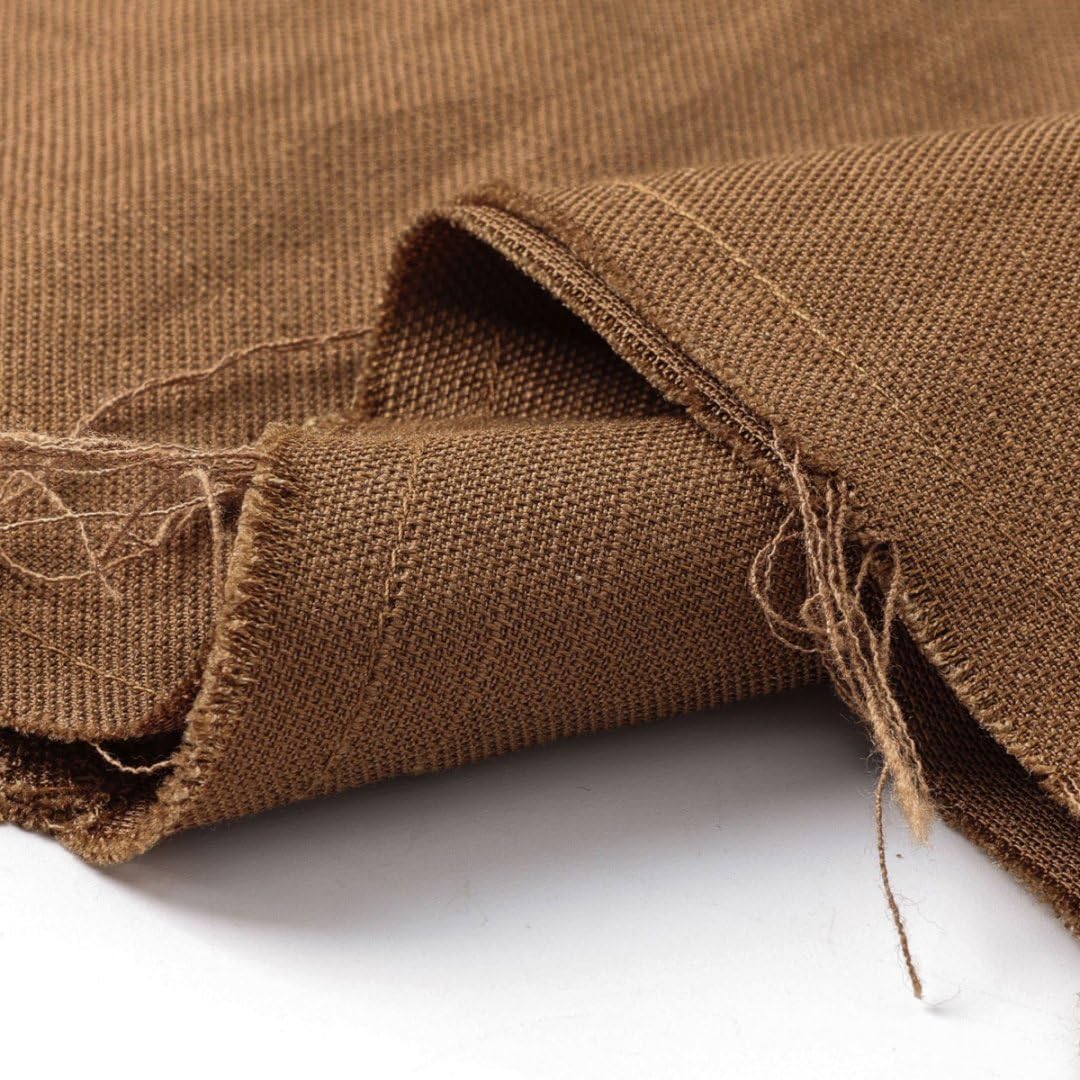 Amazhiyu Women's Linen High Waisted Split Raw Hem A-Line Midi Skirts with Pockets