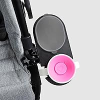 Vista 8 de liuliuby Accesorio universal para bandeja de refrigerios para cochecito Accesorio para portavasos de cochecito, bandeja universal para bocadillos