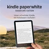 Amazon Kindle Paperwhite Signature Edition (newest gen) – Our fastest Kindle with an auto-adjusting front light, wireless charging and weeks of battery life – 32 GB – Without Ads - Metallic Jade - 2