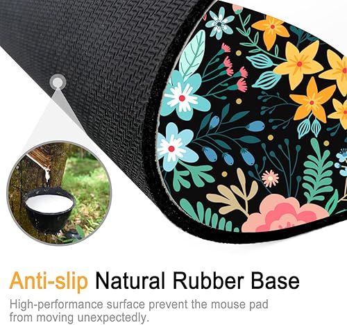 Miniatura 3 de Alfombrilla ergonómica para mouse y reposamuñecas para teclado, soporte de muñeca con base de goma antideslizante + posavasos para computadora de